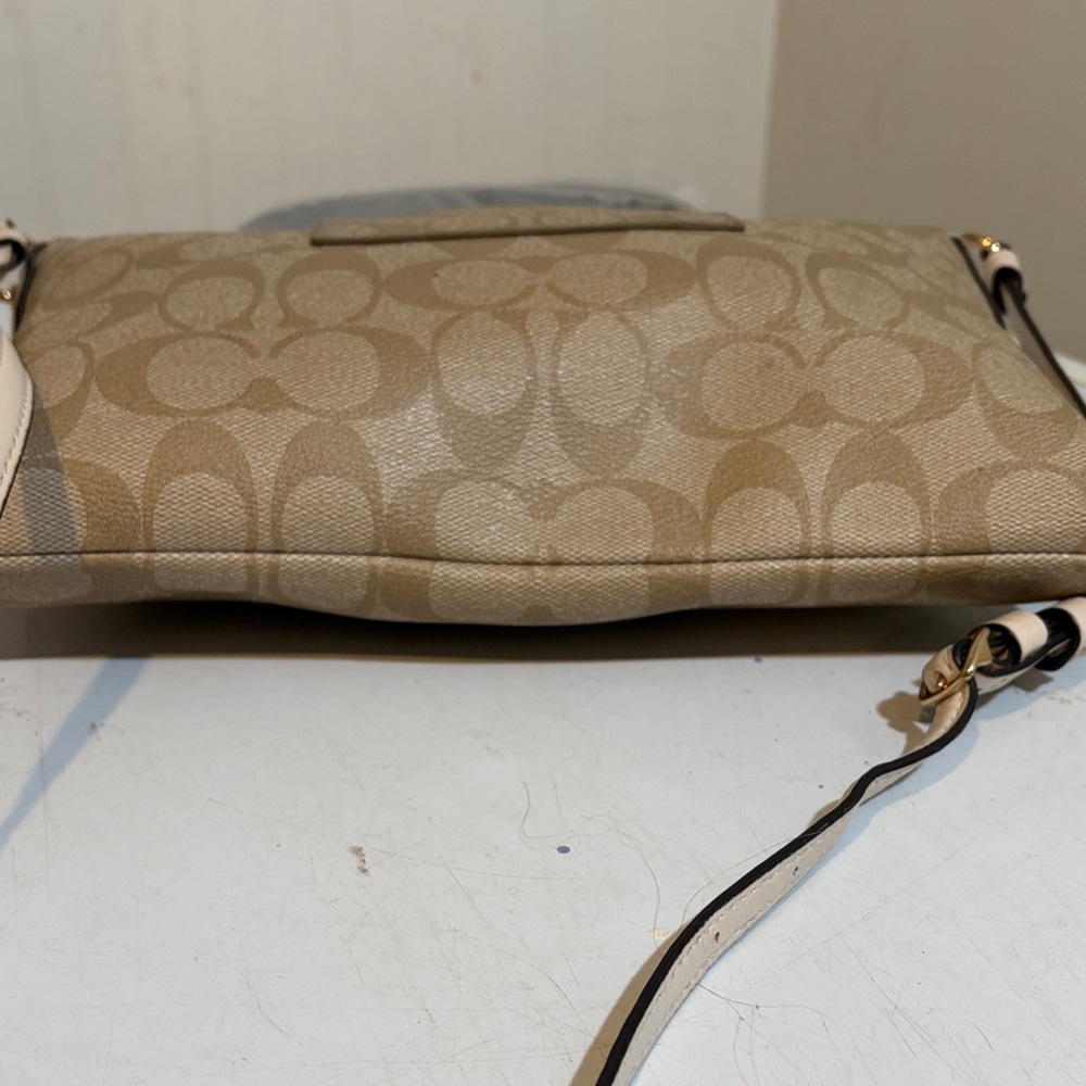 Coach Tan Signature Crossbody Bag - Picture 7 of 12